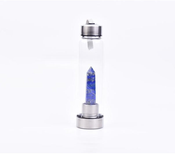 Natural hexagonal crystal column energy glass creative water cup spa tea cup water cup crystal column magic wand