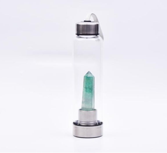 Natural hexagonal crystal column energy glass creative water cup spa tea cup water cup crystal column magic wand