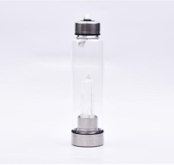 Natural hexagonal crystal column energy glass creative water cup spa tea cup water cup crystal column magic wand