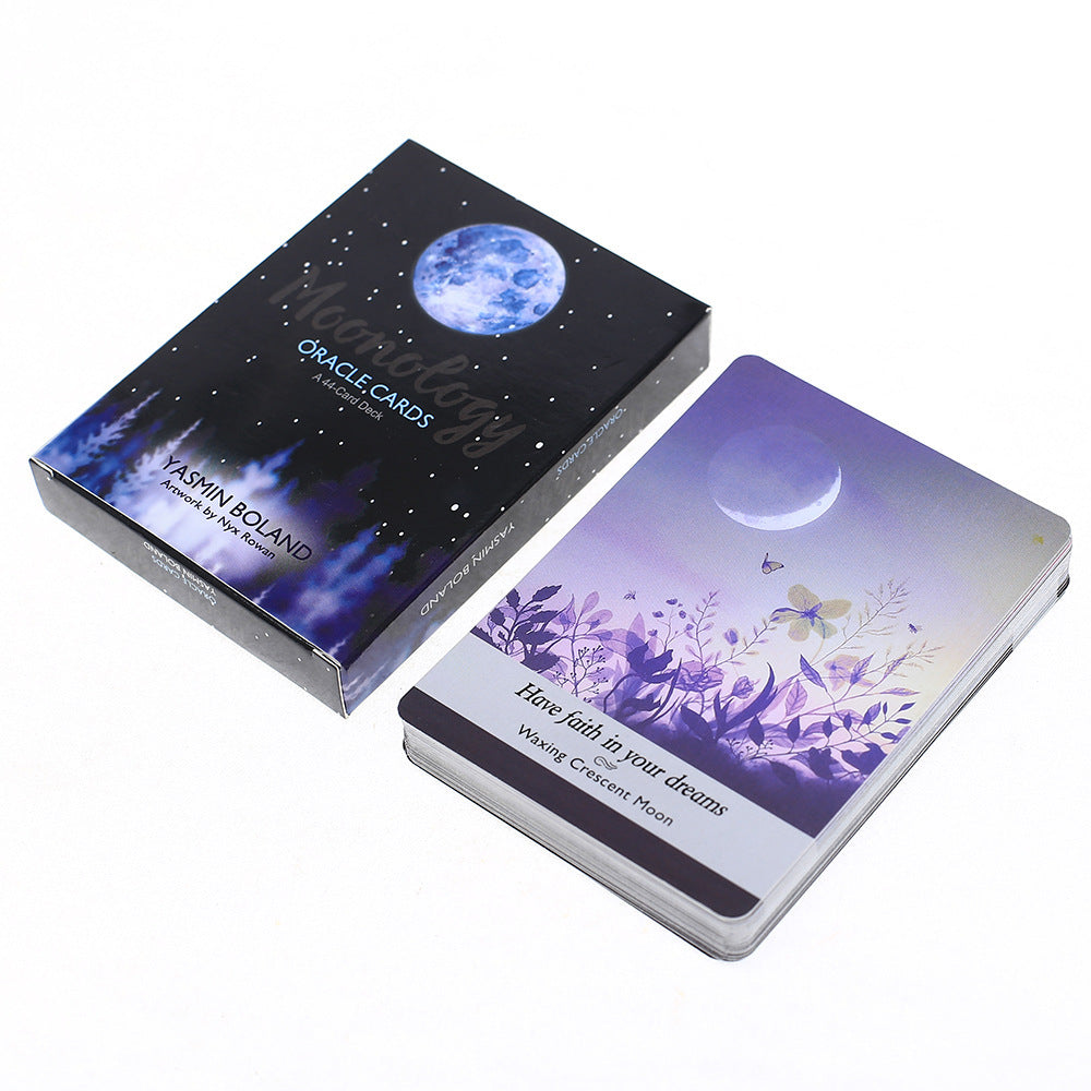 Foreign Trade Explosions English Cards Moon Phase Oracle Card